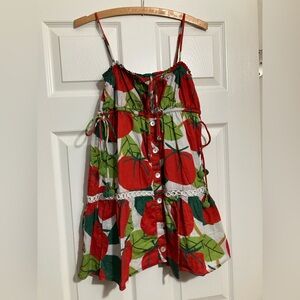 Farm Rio Tomato Mini Dress XXS